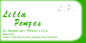lilla penzes business card